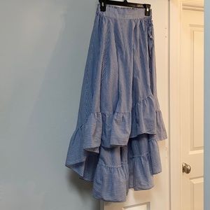 Maje blue and white summer skirt!